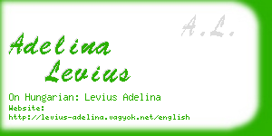 adelina levius business card